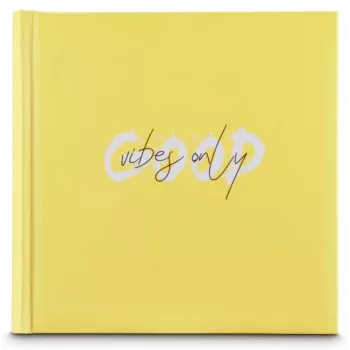Álbum fotográfico Hama Good Things amarelo 200 folhas 10 x 15 encadernação