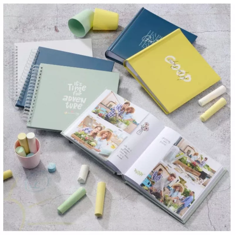 Álbum fotográfico Hama Good Things azul 200 folhas 10 x 15 encadernação