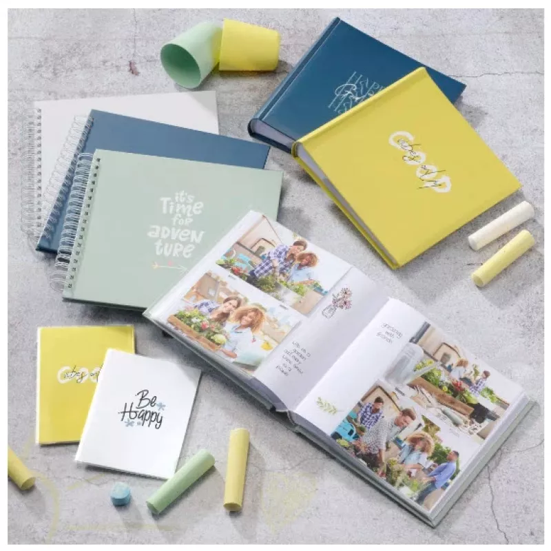 Álbum fotográfico Hama Good Things azul 200 folhas 10 x 15 encadernação