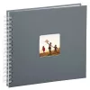 Álbum de fotografias Hama Fine Art cinzento 100 folhas 10 x 15 cm encadernação em espiral