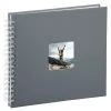 Álbum de fotografias Hama Fine Art cinzento 100 folhas 10 x 15 cm encadernação em espiral