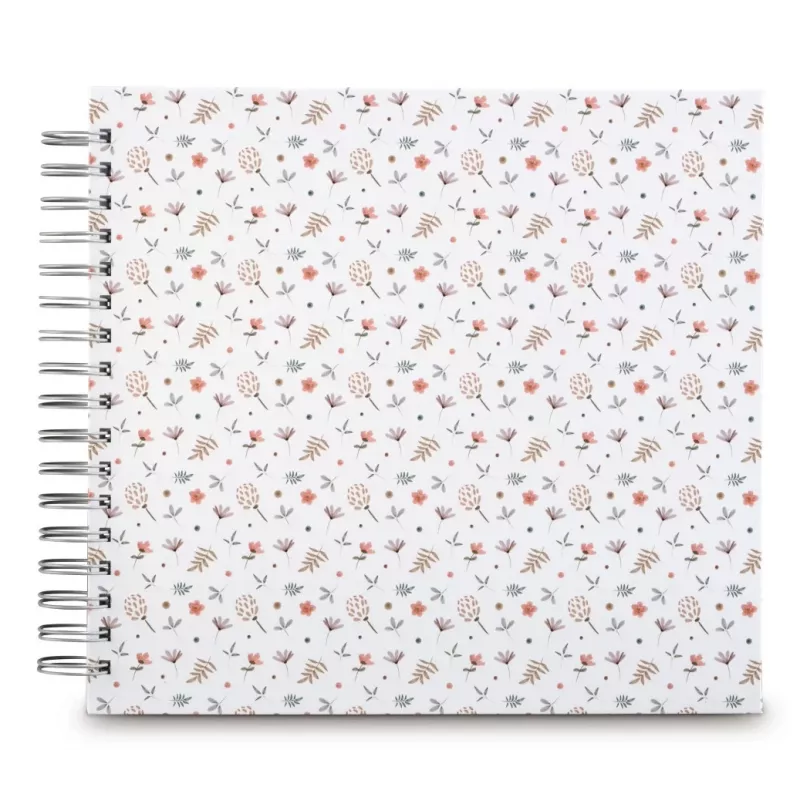 Hama 7739 Floral álbum de fotografias de espiral, 28x24 cm, 50 páginas brancas