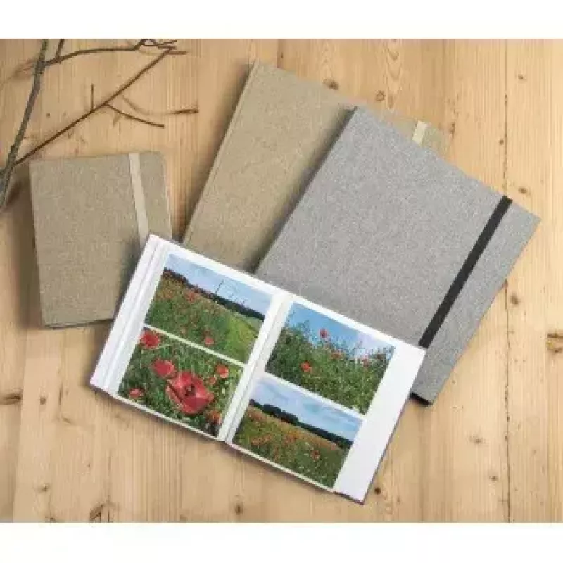 Álbum de fotografias Hama Tessuto cinzento 240 folhas 10 x 15 cm