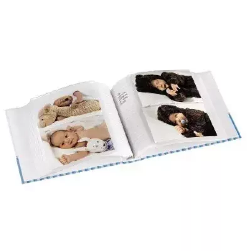 Álbum de fotografias Hama Tim azul, branco 200 folhas 10 x 15