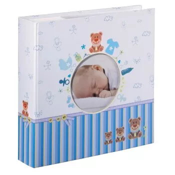 Álbum de fotografias Hama Tim azul, branco 200 folhas 10 x 15