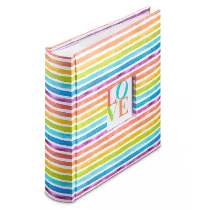 Álbum de fotografias Hama Rainbow I multicolor 200 folhas 10 x 15 encadernação