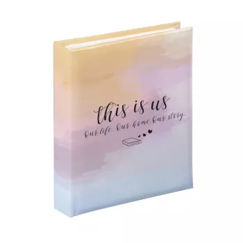 Álbum de fotografias Hama Letterings azul, laranja, lilás 40 folhas 10 x 15 cm