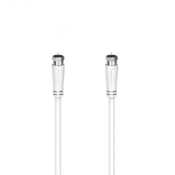Cabo coaxial Hama 00205063 F F 1,5 m branco