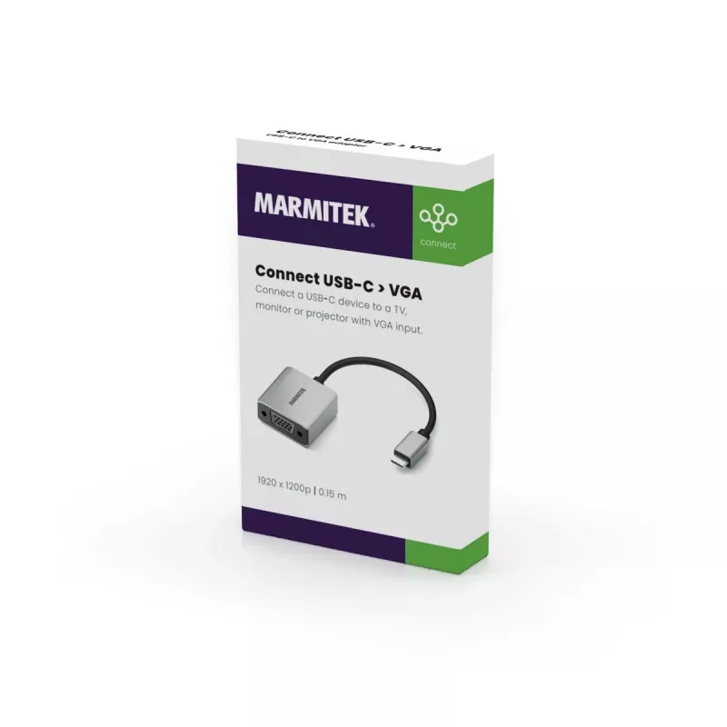 Marmitek Connect USB C to VGA - adaptador USB-C para VGA