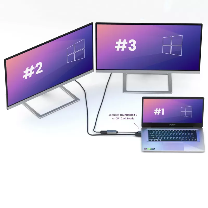 Adaptador USB-C para DisplayPort Marmitek 8371 4K 60Hz