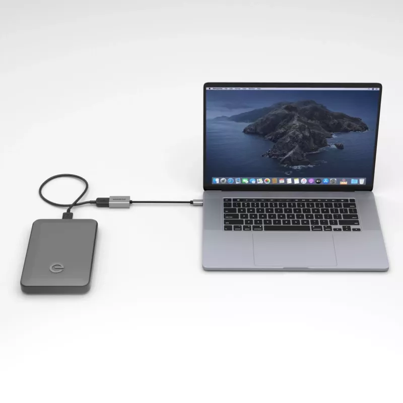 Cabo USB Marmitek 08375 0,15 m USB 3.2 Gen 1 USB-C USB-A preto prateado