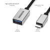Cabo USB Marmitek 08375 0,15 m USB 3.2 Gen 1 USB-C USB-A preto prateado