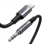 Cabo para telemóvel Ugreen 70509 prateado 1 m 3,5 mm Lightning