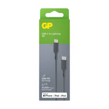 Cabo GP Batteries CL1P 1m cinzento Lightning USB C
