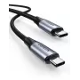Cabo USB Ugreen 80150 USB 3.2 Gen 2 USB C preto 10 Gbit/s