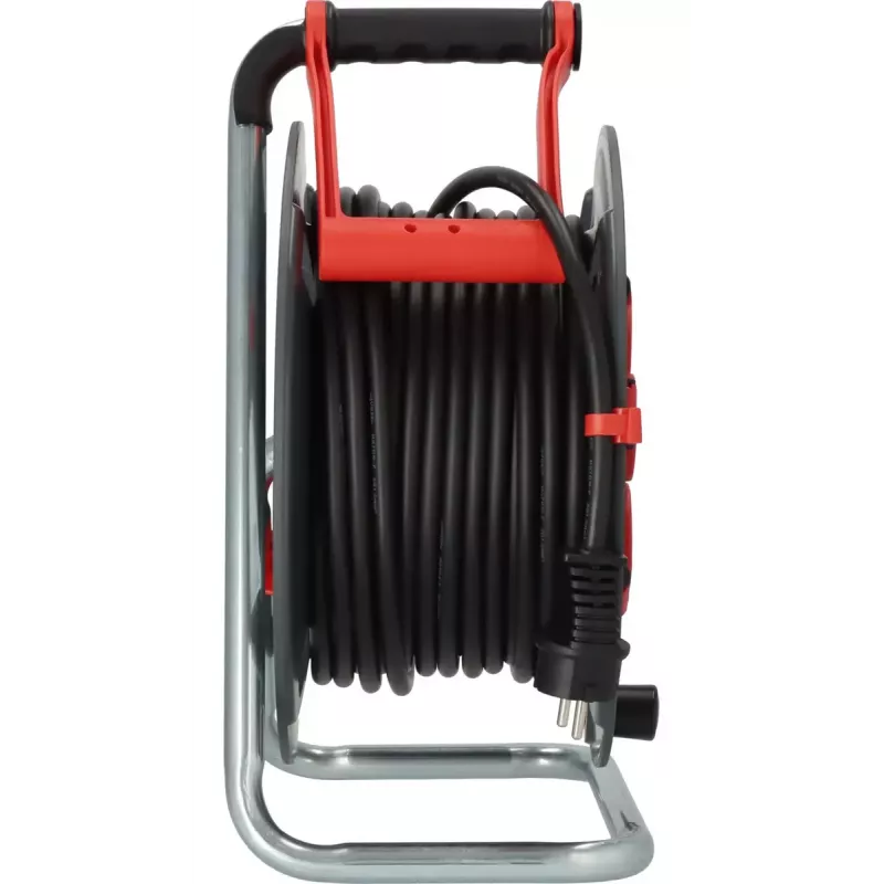 Tambor de cabo Brennenstuhl 9231250100 5 tomadas com contacto de proteção 25 m preto vermelho