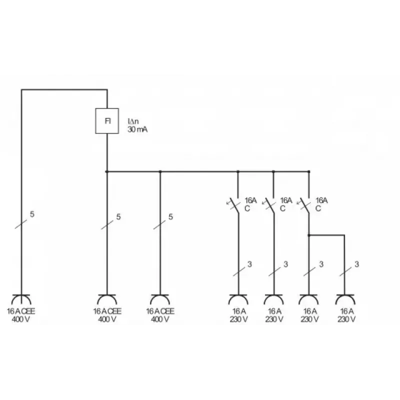 Distribuidor de energia Brennenstuhl 1154890010 branco