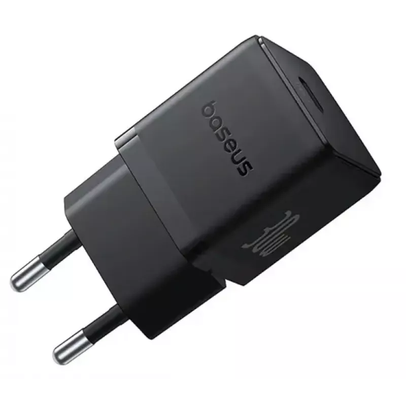 Carregador Baseus Palm Universal Preto AC, 30 W, USB-C PD, interior, compatibilidade universal