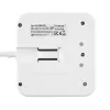 REV 0012378109 régua de 3 tomadas, Schuko, sem interruptor, branco/preto