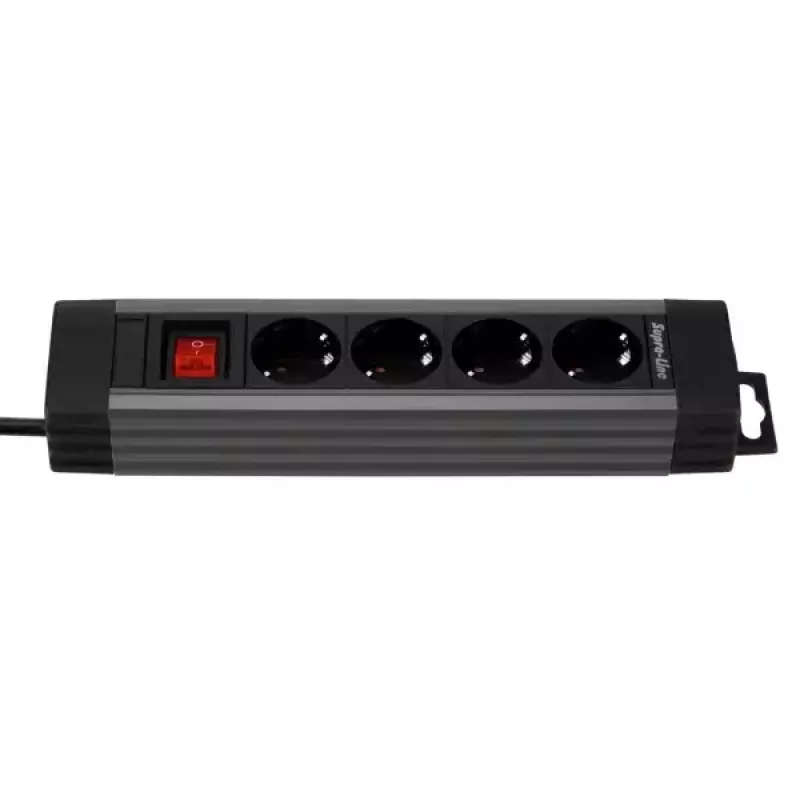 Extensão elétrica REV 14412513 1,9 m 4 saídas AC interior Antracite