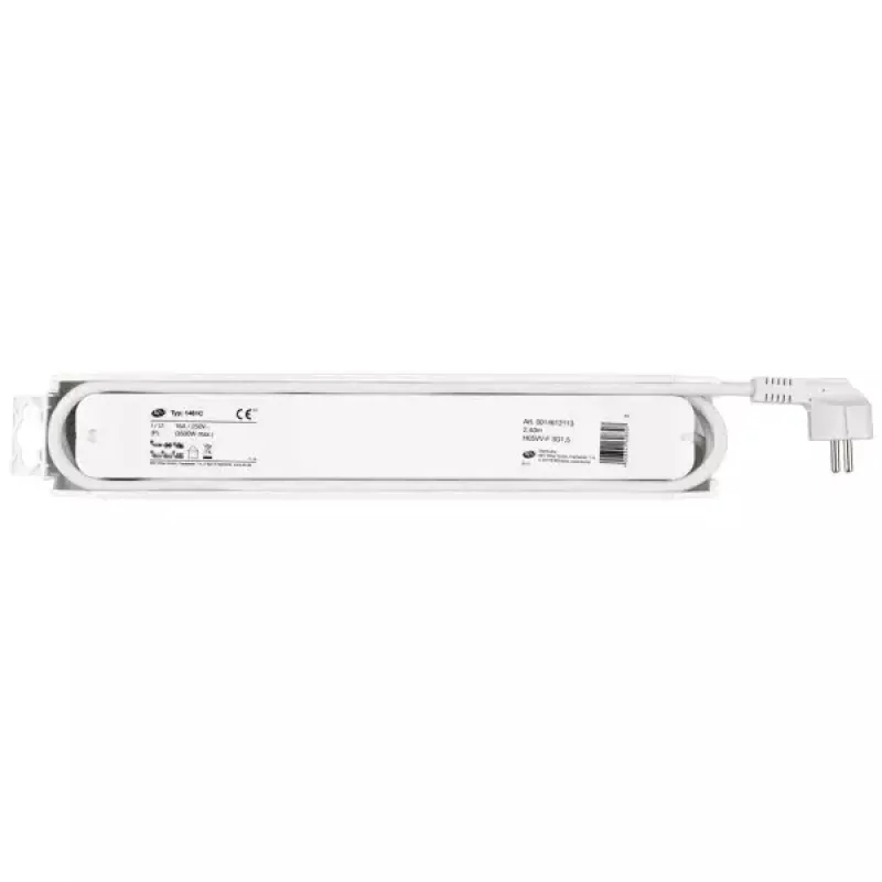 Extensão elétrica REV 14612113 2,4 m 6 saídas AC para interior Branco