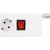 Extensão elétrica REV 14612113 2,4 m 6 saídas AC para interior Branco