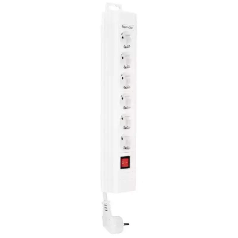 Extensão elétrica REV 14612113 2,4 m 6 saídas AC para interior Branco