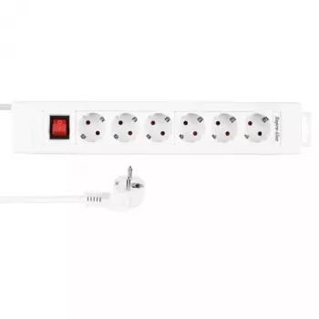 Extensão elétrica REV 14612113 2,4 m 6 saídas AC para interior Branco