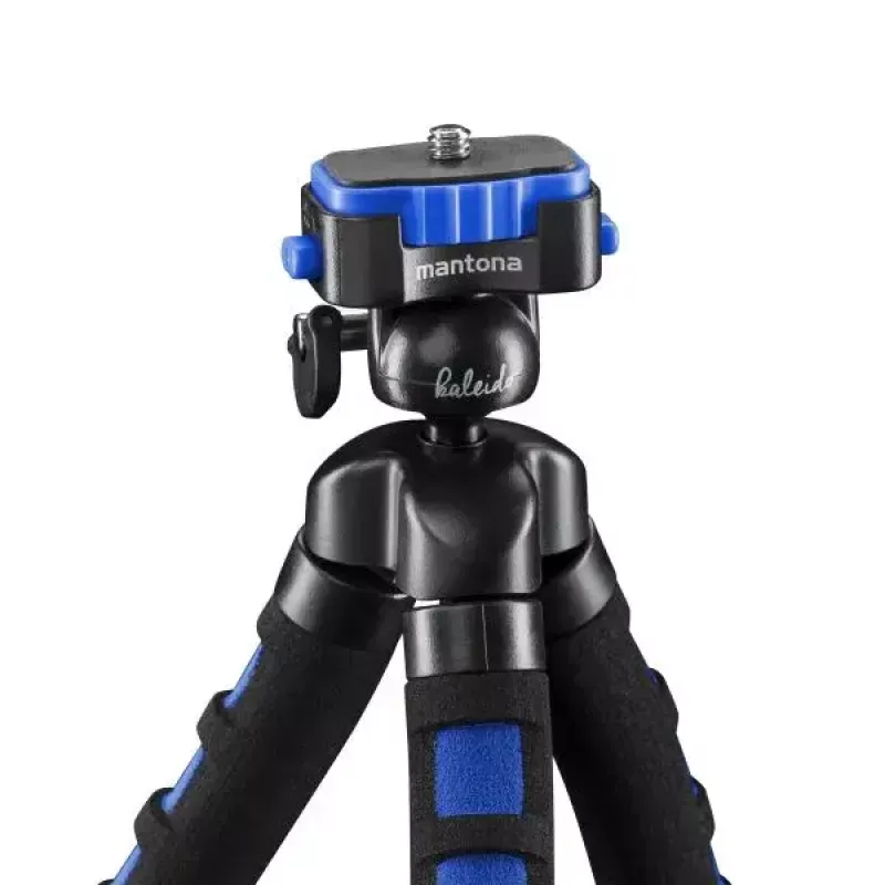 Tripé Mantona 21399 câmaras digitais/de filmar 3 pernas preto azul