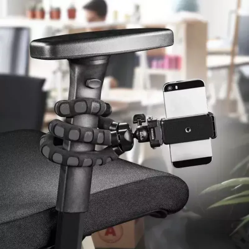 Tripé Mantona 21400 para câmaras digitais/de filmar 3 pernas preto cinzento