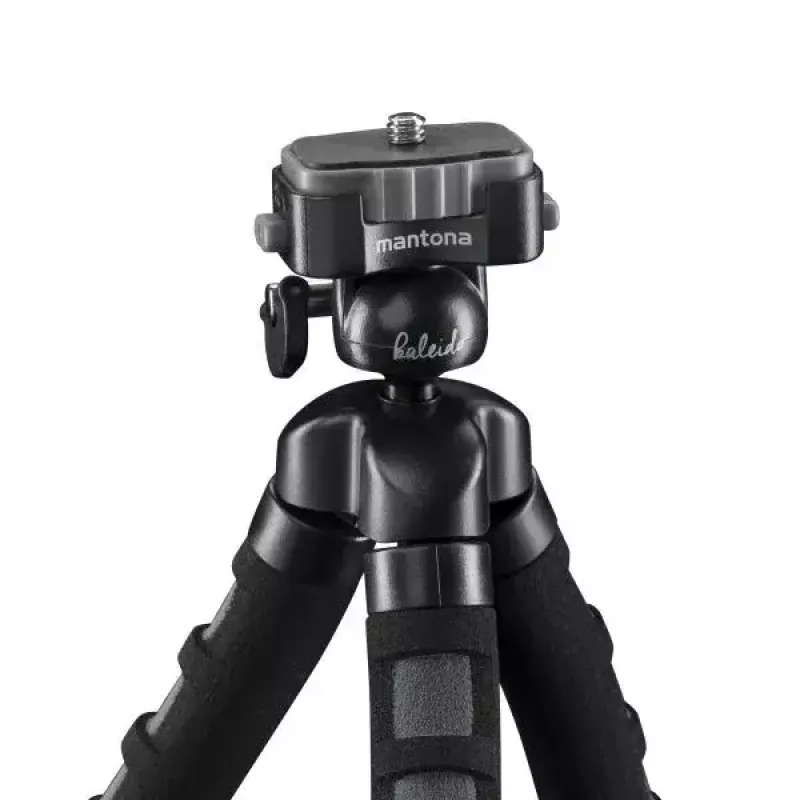 Tripé Mantona 21400 para câmaras digitais/de filmar 3 pernas preto cinzento