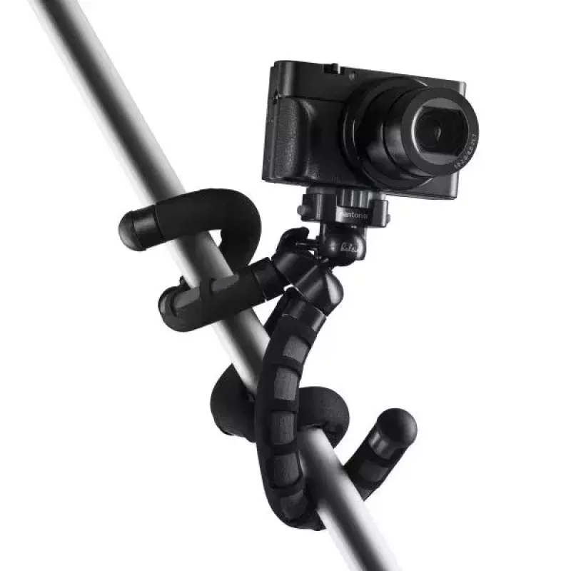 Tripé Mantona 21400 para câmaras digitais/de filmar 3 pernas preto cinzento