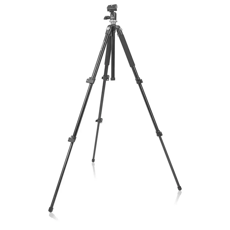 Tripé Mantona Scout para câmaras digitais/de filmar 3 pernas preto
