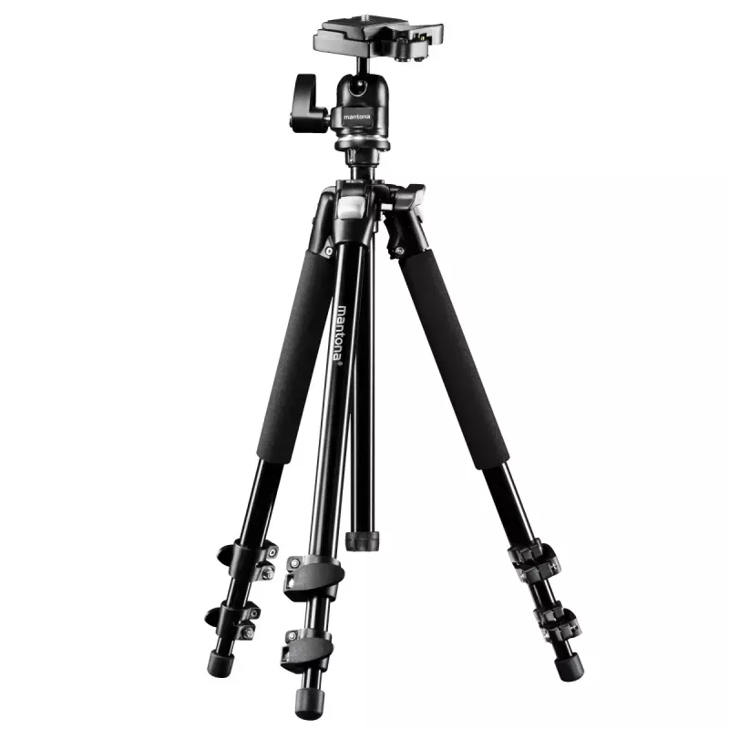 Tripé Mantona Scout MAX para câmaras digitais/de filmar preto