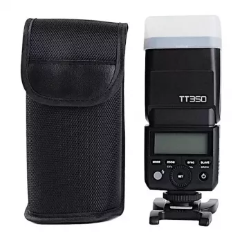 Flash escravo Godox TT350 preto 2,2 s tempo de carregamento pilha AA