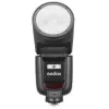 Flash de cabeça redonda TTL Li-ion Godox V1Pro para Fuji 1,5 s tempo de carregamento