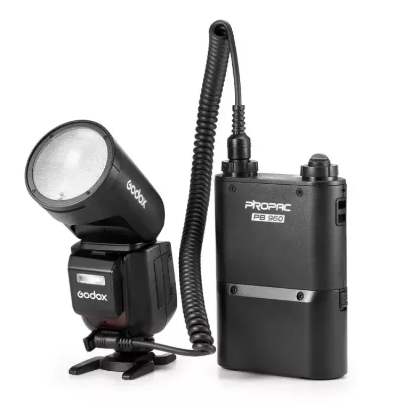 Flash de cabeça redonda TTL Li-ion Godox V1Pro para Fuji 1,5 s tempo de carregamento
