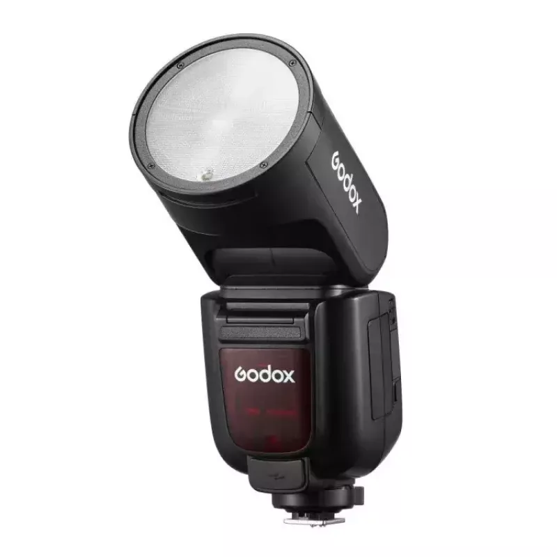 Flash de cabeça redonda TTL Li-ion Godox V1Pro para Fuji 1,5 s tempo de carregamento