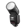 Flash de cabeça redonda TTL Li-ion Godox V1Pro para Fuji 1,5 s tempo de carregamento