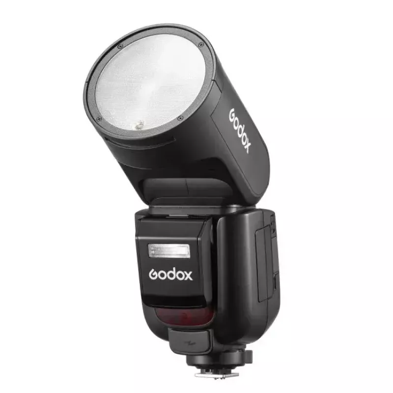 Flash de cabeça redonda TTL Li-ion Godox V1Pro para Fuji 1,5 s tempo de carregamento