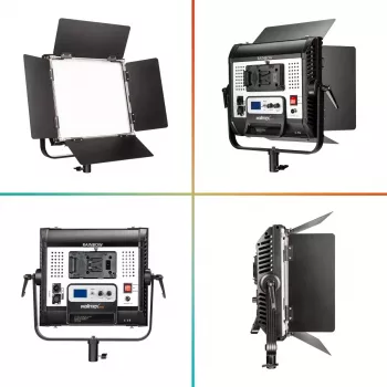 Luz LED Walimex Rainbow 50 W preta alumínio plástico 50000 h