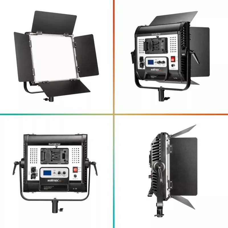 Luz LED Walimex Rainbow 50 W preta alumínio plástico 50000 h
