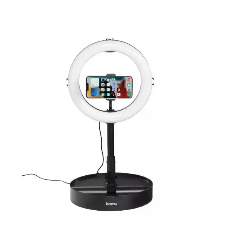 Hama SpotLight FoldUp 102 II kit de luz circular LED para smartphones, dobrável (00004658)