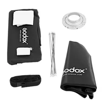 Softbox Godox SB-FW140 preta nylon com difusores e grelha