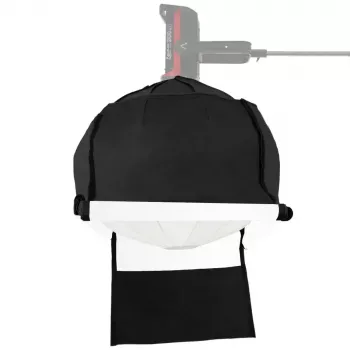 Lanterna Aputure 90 preta branca 90 cm cobertura difusora gaiola de molas