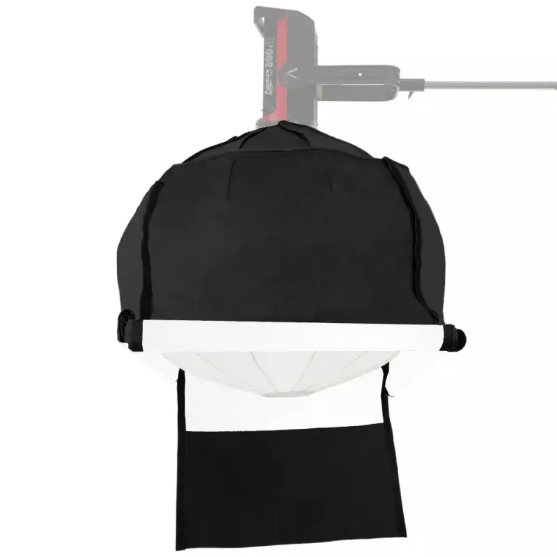 Lanterna Aputure 90 preta branca 90 cm cobertura difusora gaiola de molas