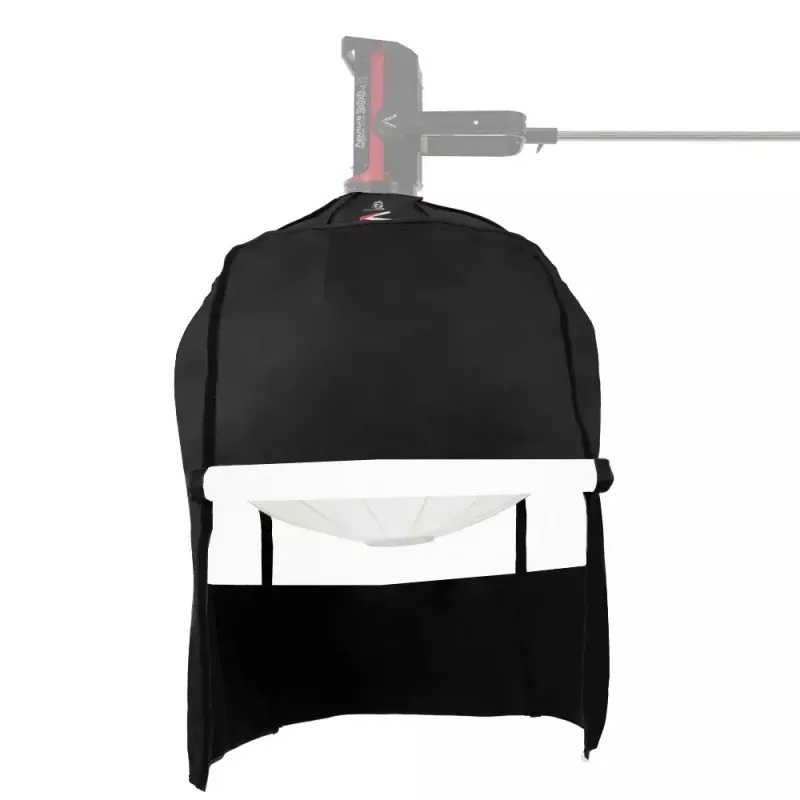 Lanterna Aputure 90 preta branca 90 cm cobertura difusora gaiola de molas