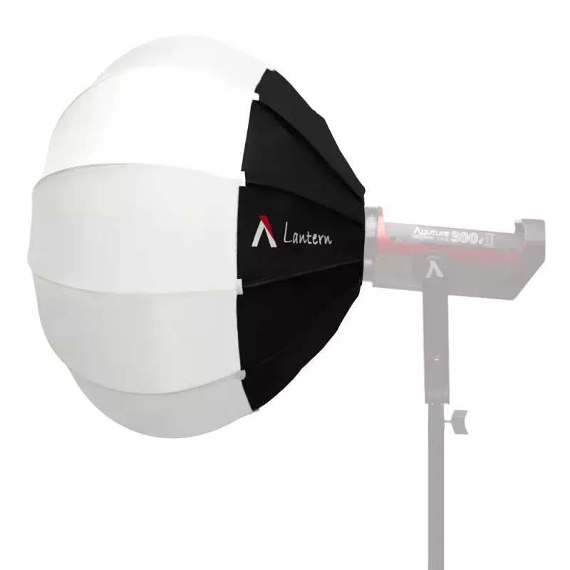 Lanterna Aputure 90 preta branca 90 cm cobertura difusora gaiola de molas
