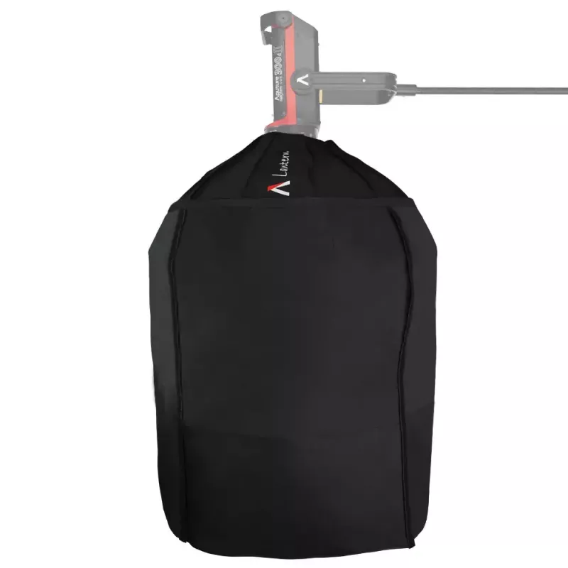 Lanterna Aputure 90 preta branca 90 cm cobertura difusora gaiola de molas
