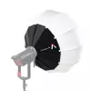 Lanterna Aputure 90 preta branca 90 cm cobertura difusora gaiola de molas